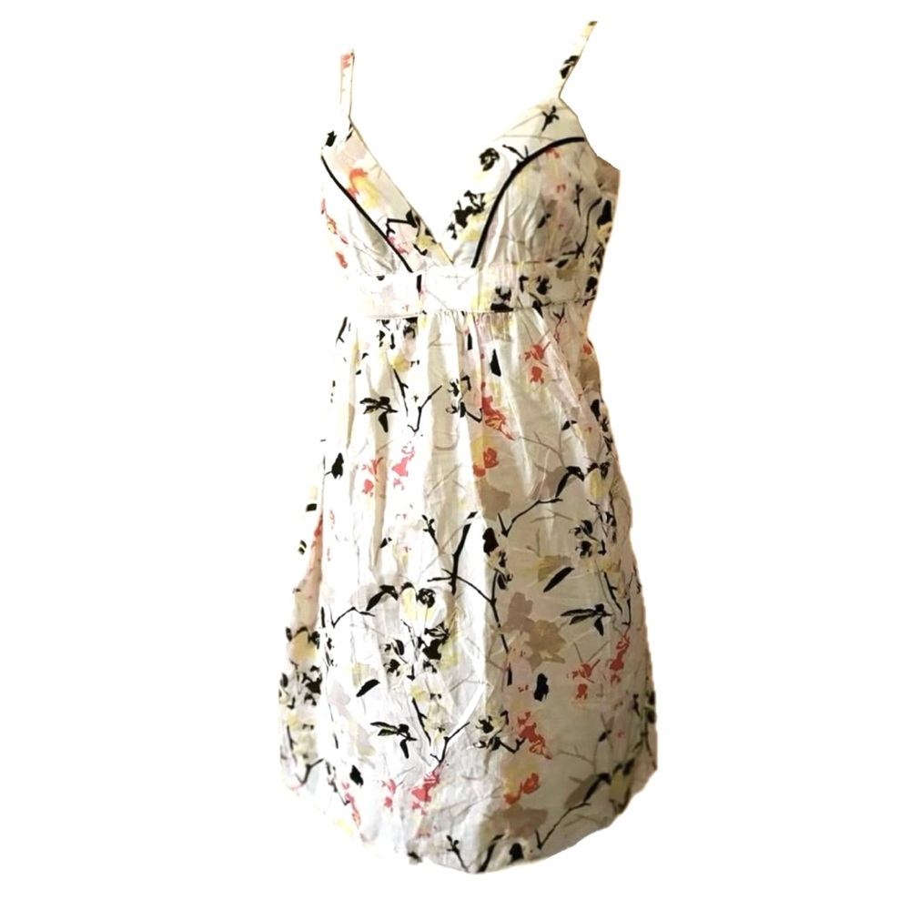 NWOT H&M Spaghetti Strap Sundress 💯 Cotton in Minimalist Cherry Blossom Print